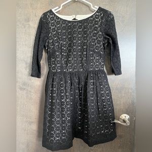 Lilly Pulitzer black lace 3/4 sleeve dress